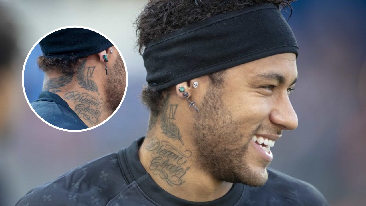 Tatuaje de Neymar en el cuello, ¿cuáles son y qué significan?
