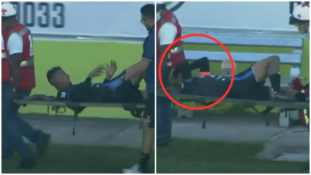 Alexy Vega enciende las alarmas y sale llorando tras lesionarse ante el Olancho FC