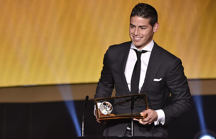 James Rodríguez fue pieza clave para Colombia en el Mundial del 2014, inclusive ganó el Premio Puksas por un gol realizado en esa competición. Foto: Conmebol