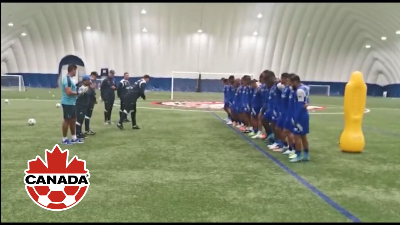 La promesa de los jugadores de Honduras en su primer entrenamiento en Canadá