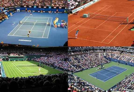 En el tenis hay distintos tipos de cancha, como ser: de tierra batida, de hierba, de moqueta tradicional, de cemento, entre otros. Foto: Sexto Anillo