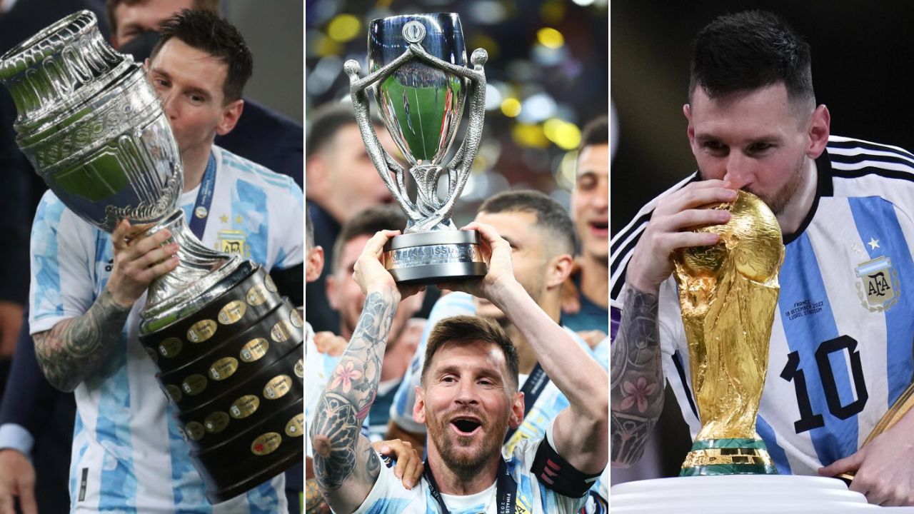 A nivel de selecciones, Lionel Messi ha ganado los trofeos más importantes con la Albiceleste. Foto: EFE