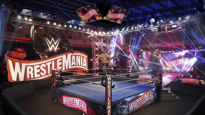 Wrestlemania 36 se dividió en dos días para evitar problemas ante la crisis sanitaria por la Covid-19. Foto: WWE