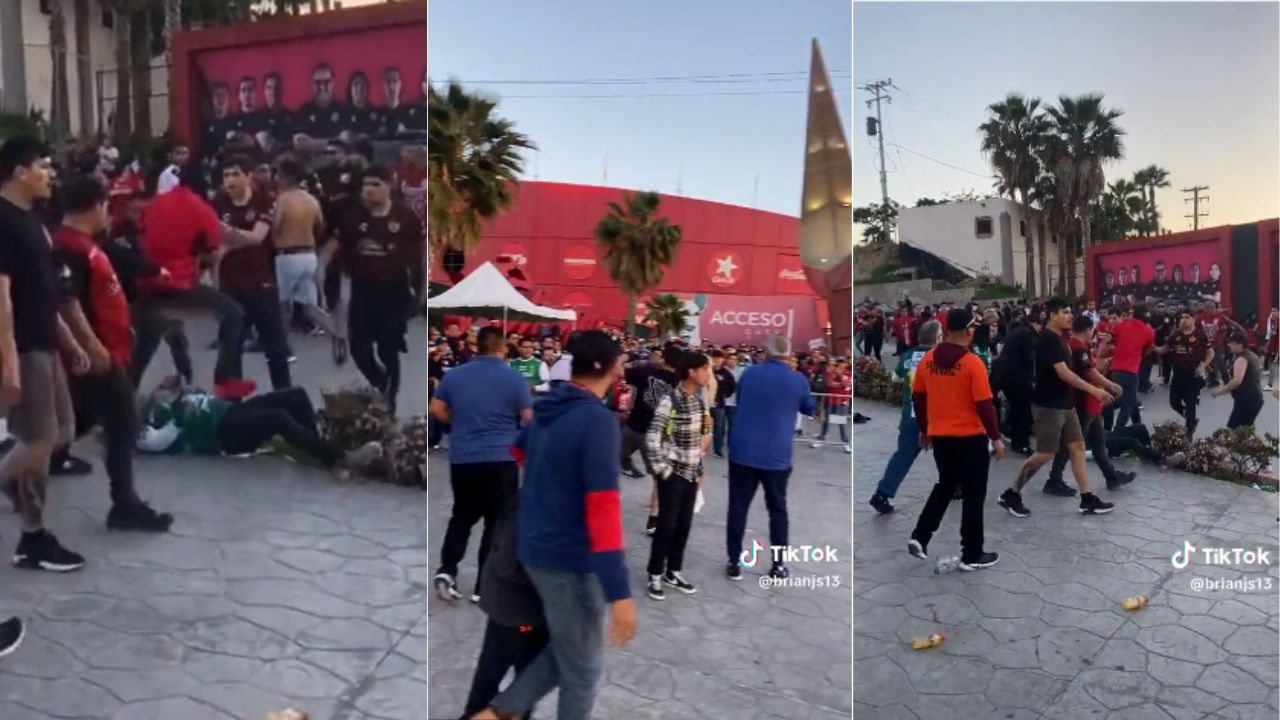 Aficionados de Tijuana protagonizaron batalla campal previo al duelo contra León