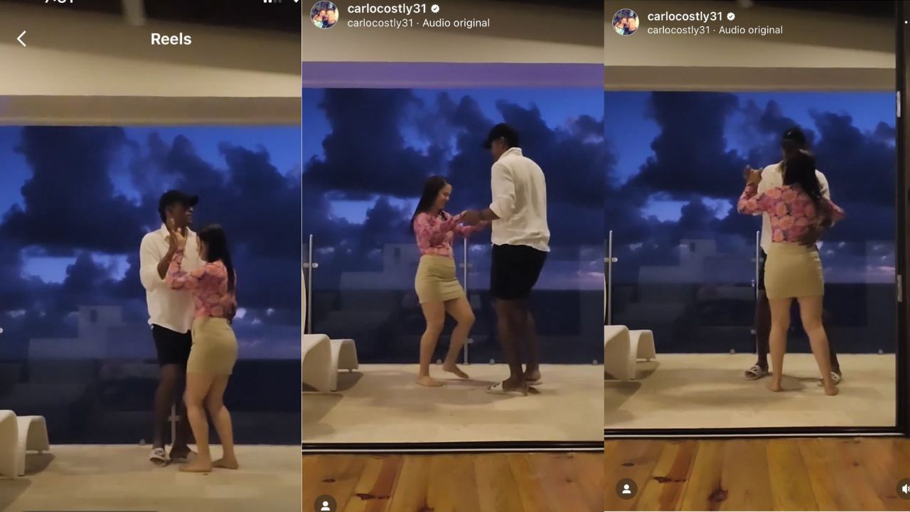 Carlo Costly sorprende con sus pasos al bailar con su esposa en Semana Santa