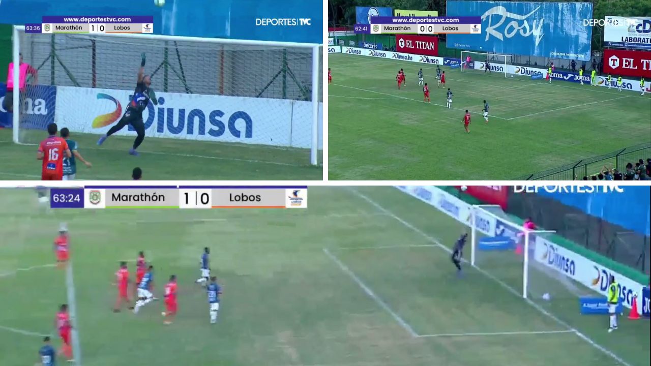 Así fue el terrible error de Denovan Torres en gol de Marathón en el Yankel