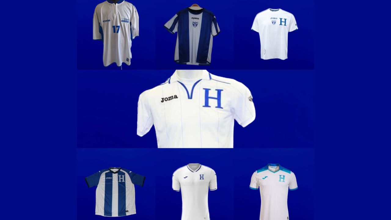 Estilos de camisetas de la Selección de Honduras, desde las eliminatorias del Mundial 2002 hasta 2023