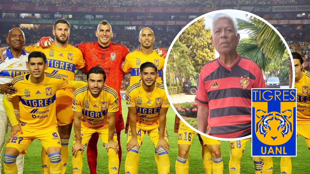 Famoso aficionado de Tigres llega a San Pedro Sula y brinda pronóstico del duelo ante Motagua
