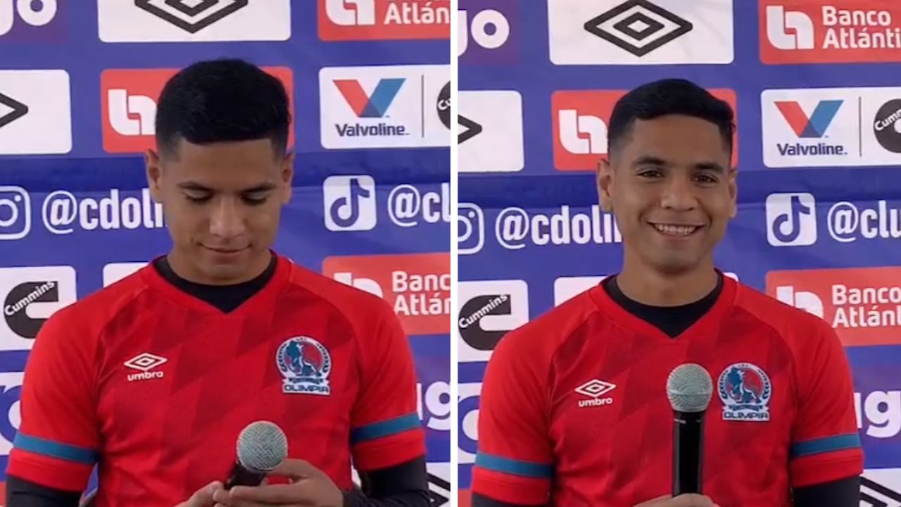 El divertido momento de Carlos Pineda tras su 'pedido' a la directiva del Olimpia