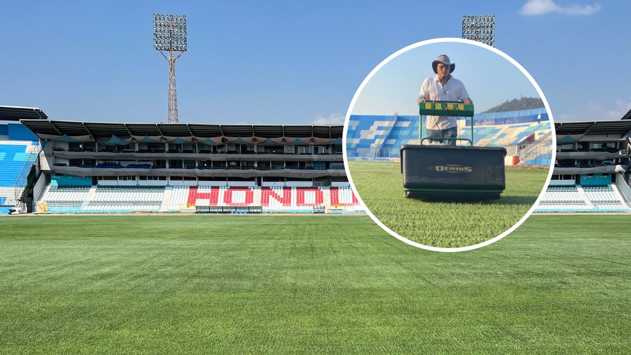 Grama del estadio Nacional 'Chelato' Uclés es sometida a nuevo procedimiento