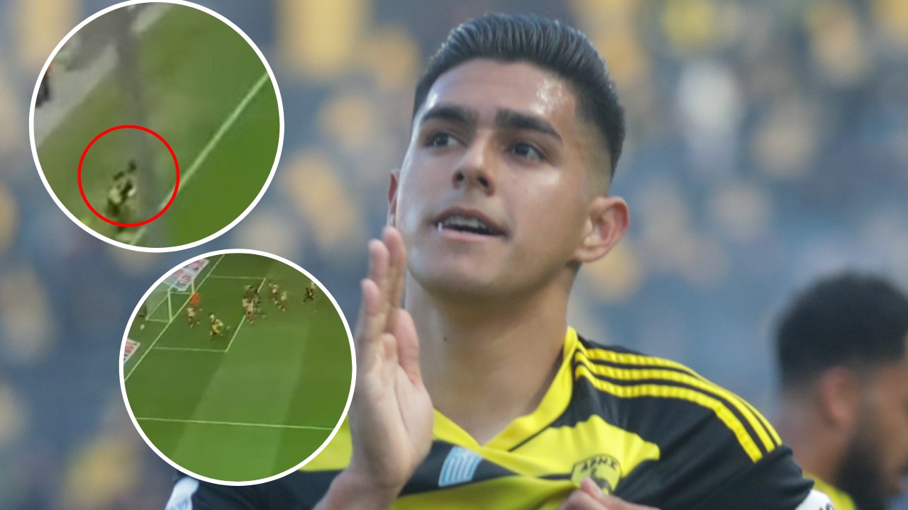 Luis Palma se luce con tremendo golazo olímpico ante el Olympiacos en Grecia