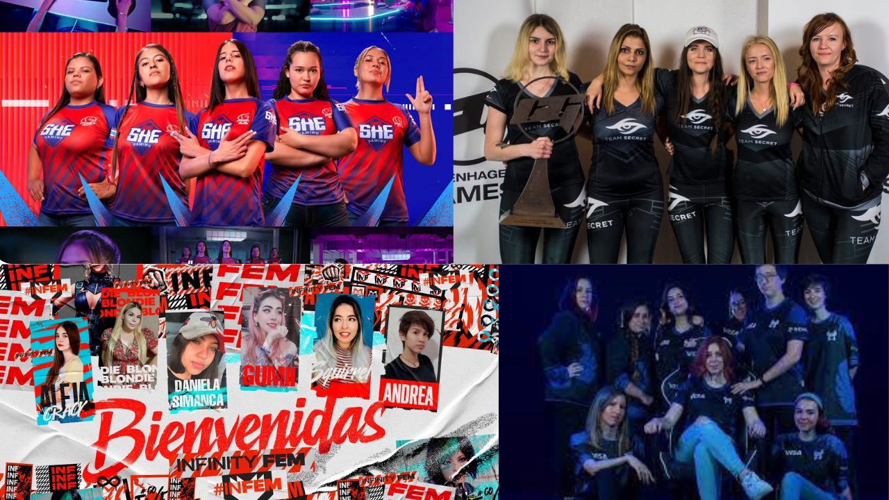 El poder femenino en los eSports: los equipos más famosos