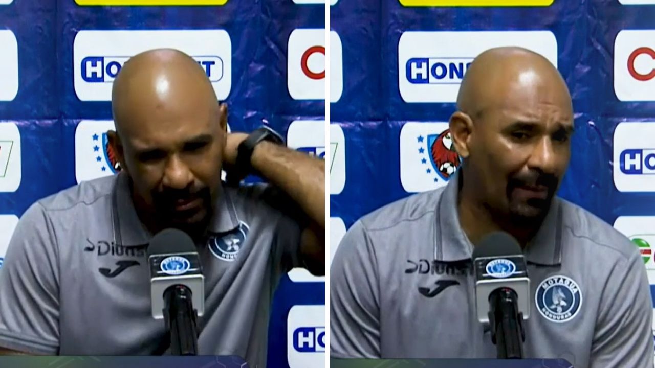 Ninrod Medina muestra su enojo con sus jugadores tras dejar escapar el triunfo ante Marathón