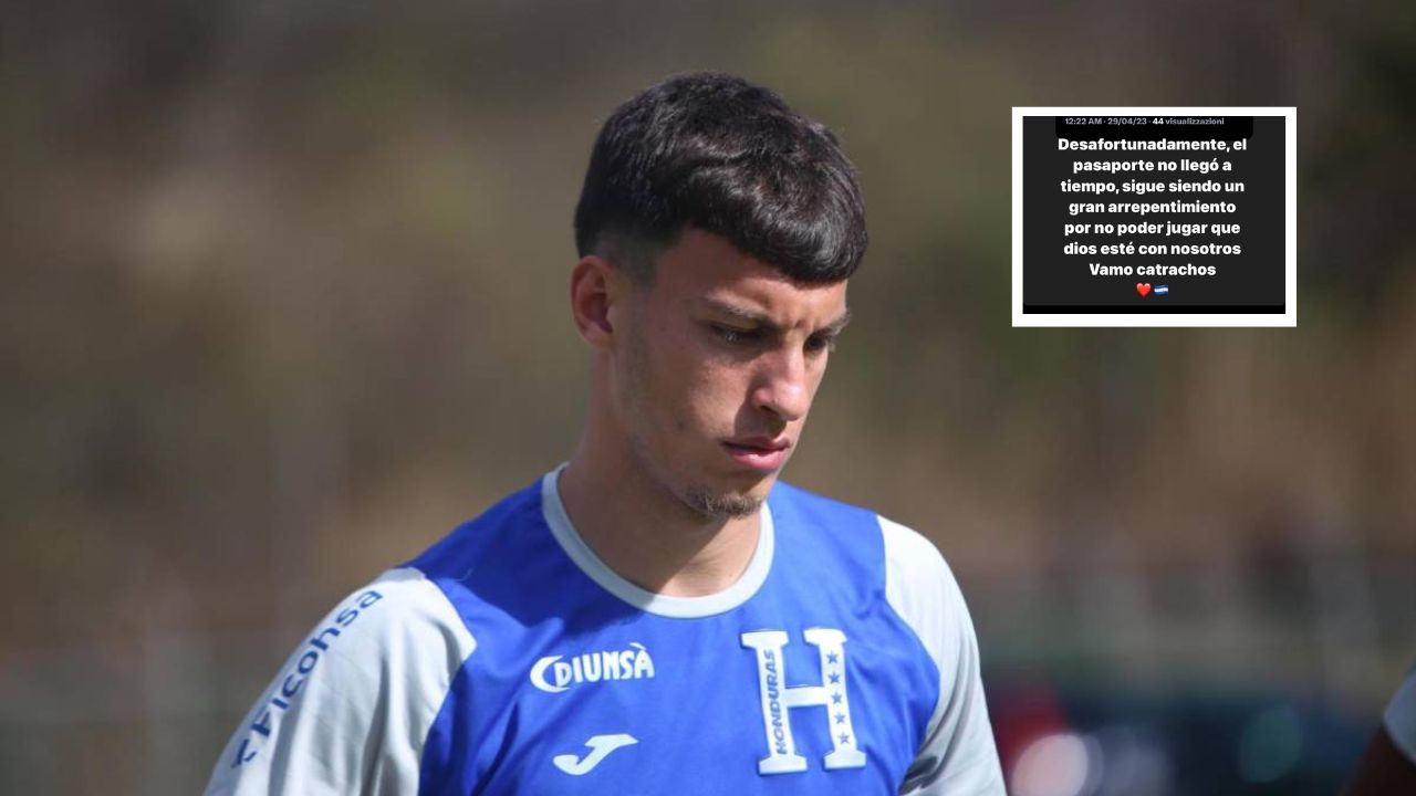 La reacción de Valerio Marinacci al no verse en la lista de Honduras para el Mundial Sub20