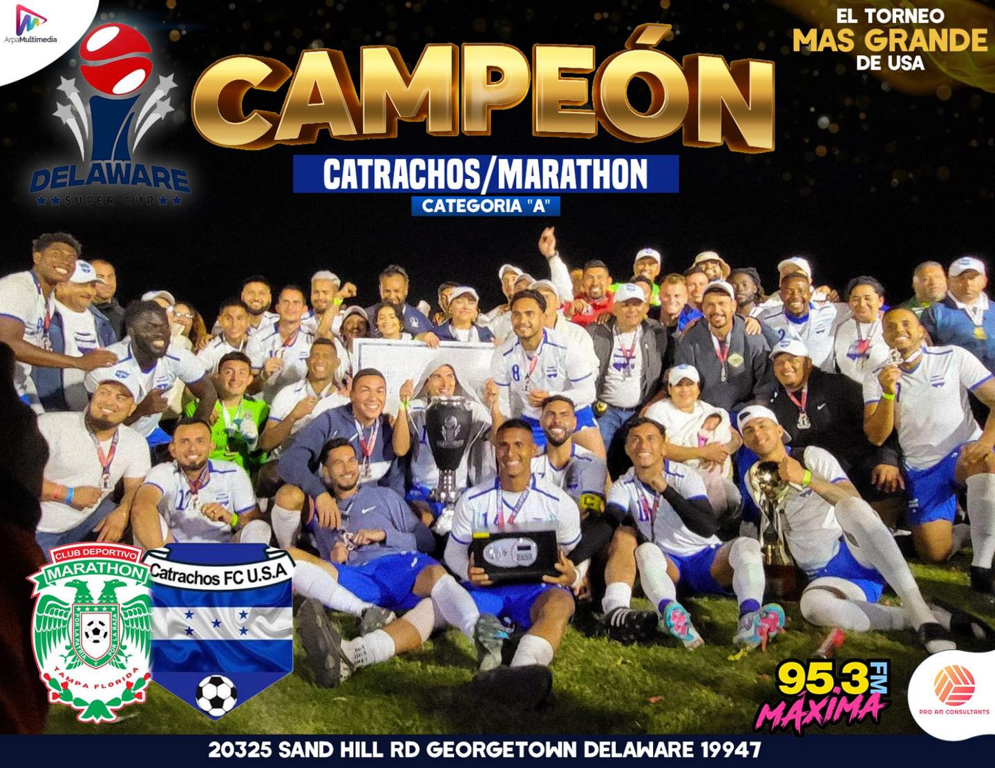 Catrachos Marathón se corona campeón de la Super Delaware Cup 2023
