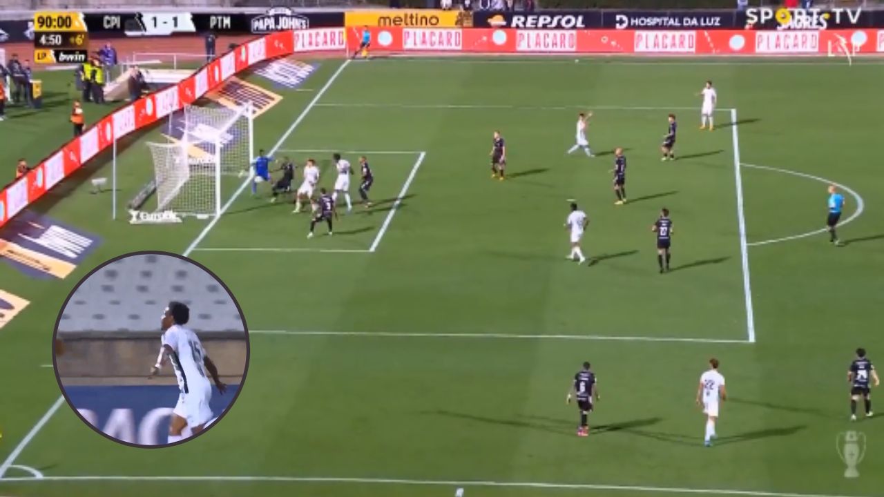Bryan Róchez anotó su primer gol de la temporada con el Portimonense