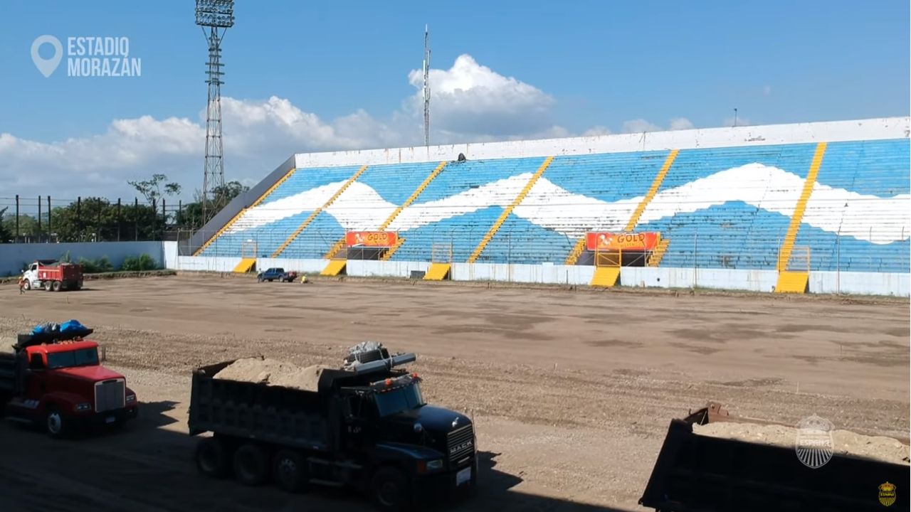 Revelan cuándo estará lista la nueva grama del estadio Morazán de San Pedro Sula