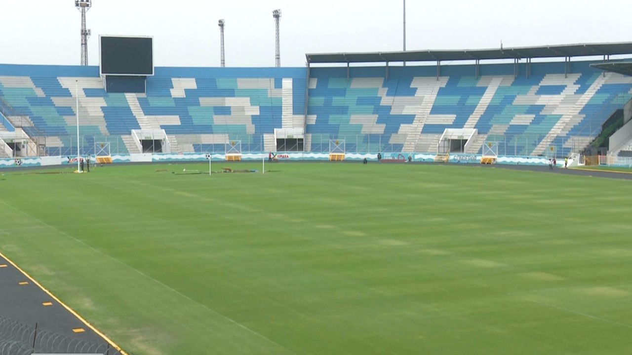 VIDEO: Así se encuentra la grama del estadio Nacional tras lluvia en Tegucigalpa