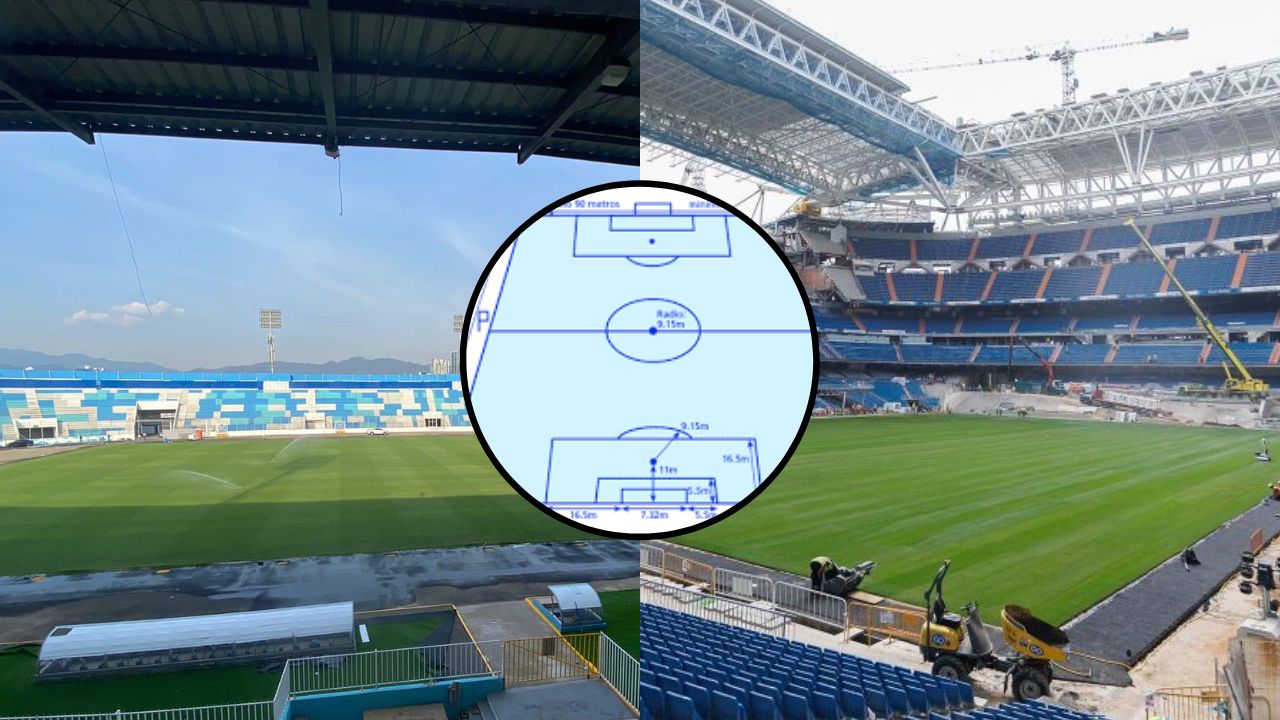 Cancha del estadio Nacional Chelato Uclés tendrá mismas medidas que la del Bernabéu