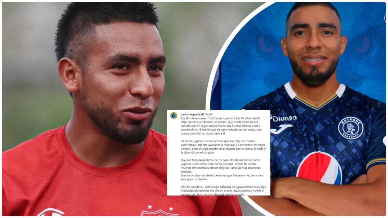 Carlos Argueta se despide del Vida con emotiva carta luego de fichar por Motagua