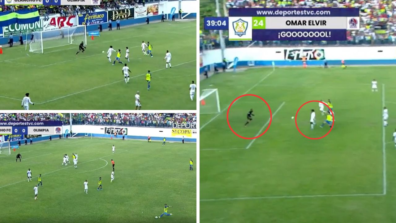 El terrible error de Edrick Menjívar del Olimpia que provocó el gol de Olancho FC