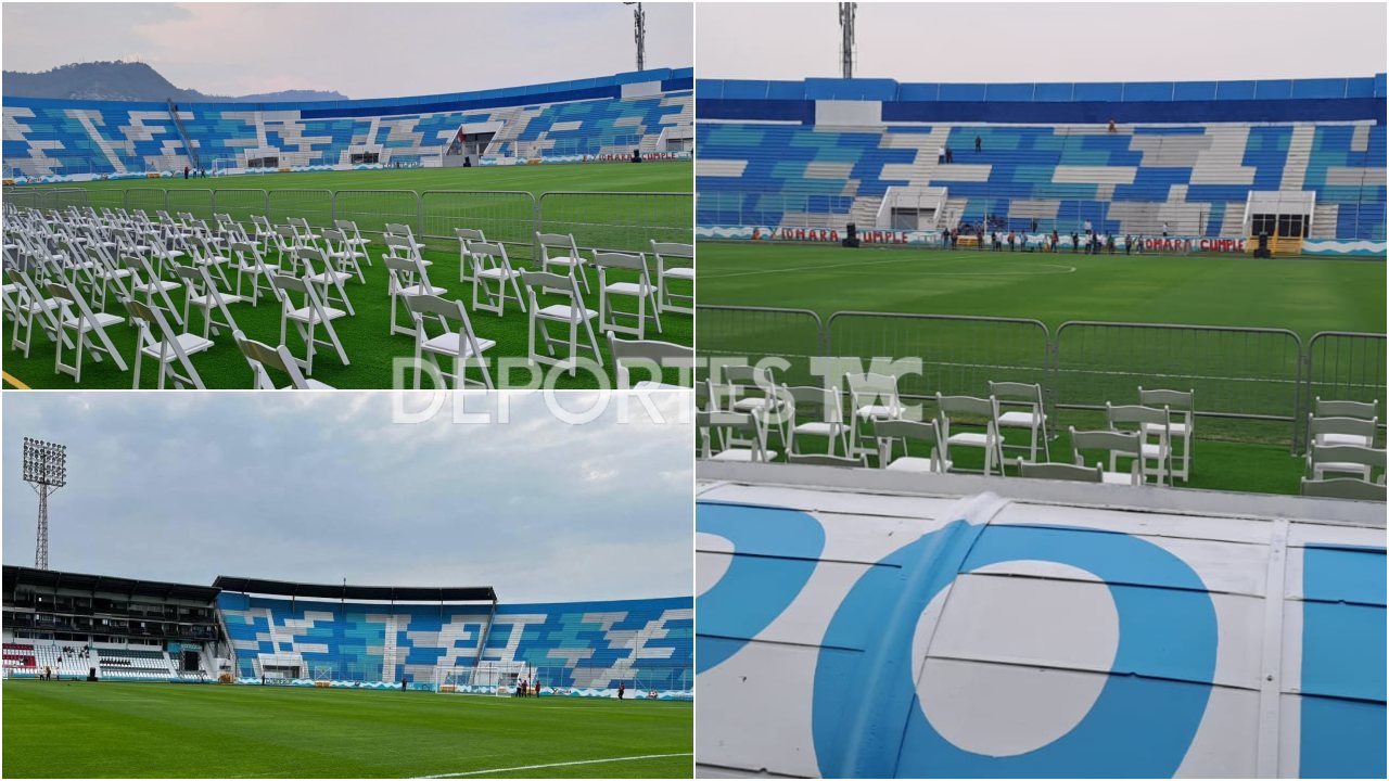 Grama del estadio Chelato Uclés es oficialmente inaugurada y se reporta lista para la gran final