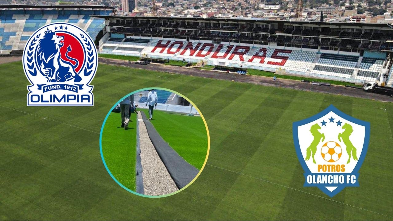 Revelan cómo pulen estadio Nacional para la final de vuelta entre Olimpia y Olancho FC