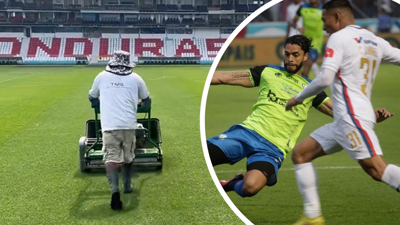 Así quedó la grama del estadio Nacional luego de la gran final Olimpia vs. Olancho FC