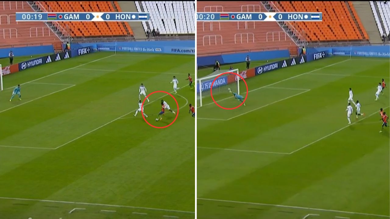 Así fue el golazo de camerino que recibió Honduras en su debut en el Mundial Sub-20