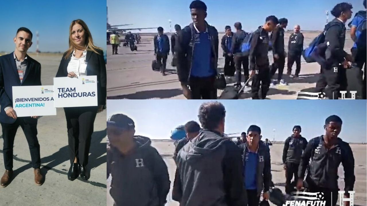 Selección Sub-20 de Honduras hace su arribo a Argentina para disputar el Mundial
