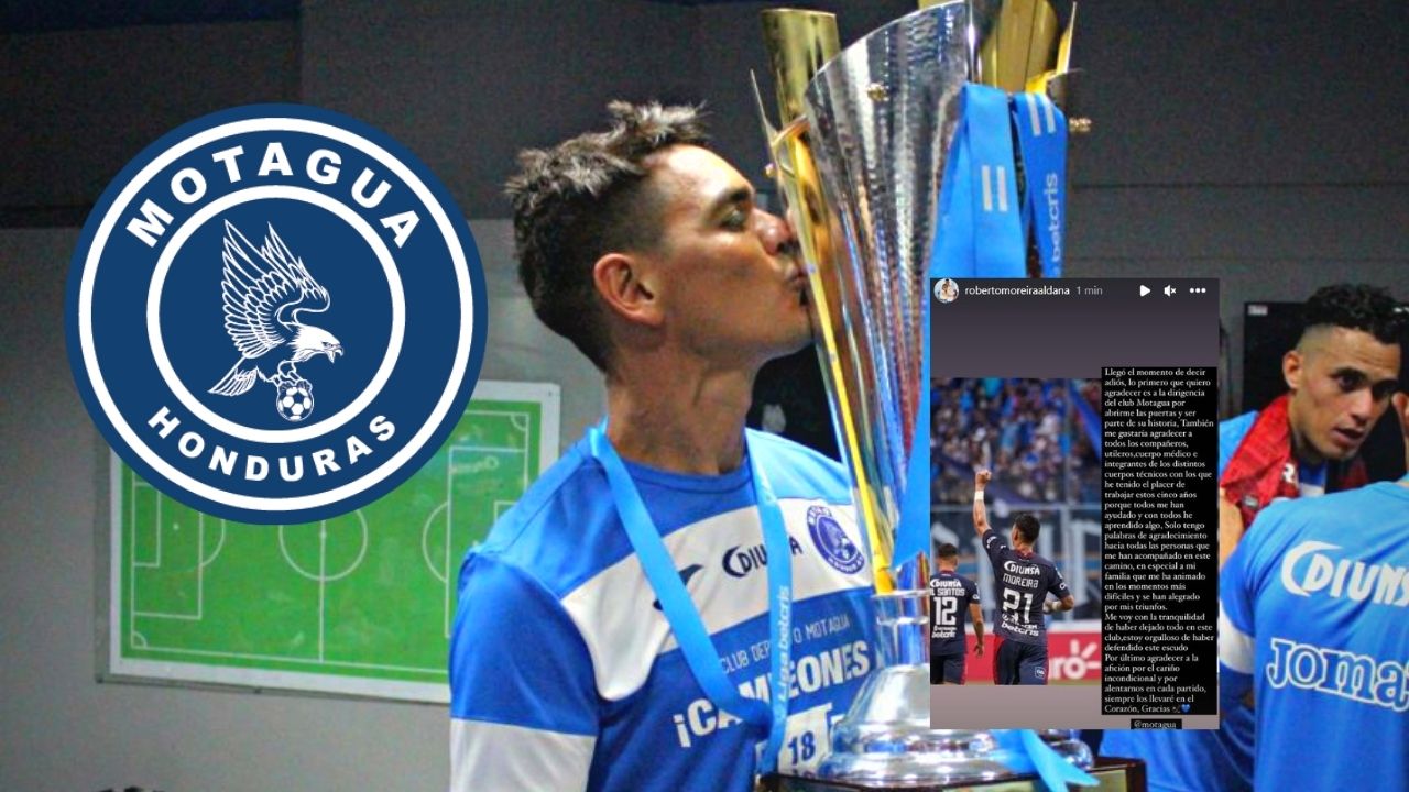 Roberto Moreira se despide de Motagua y es la primera baja oficial de la era Ninrod Medina