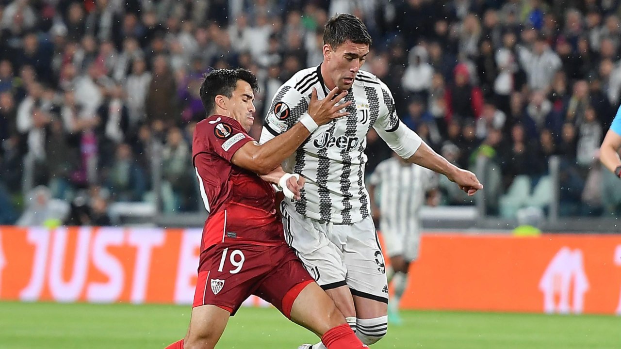 ¡Juventus empata en dramático cierre vs. Sevilla en Turín por la semi de ida de la Europa League!