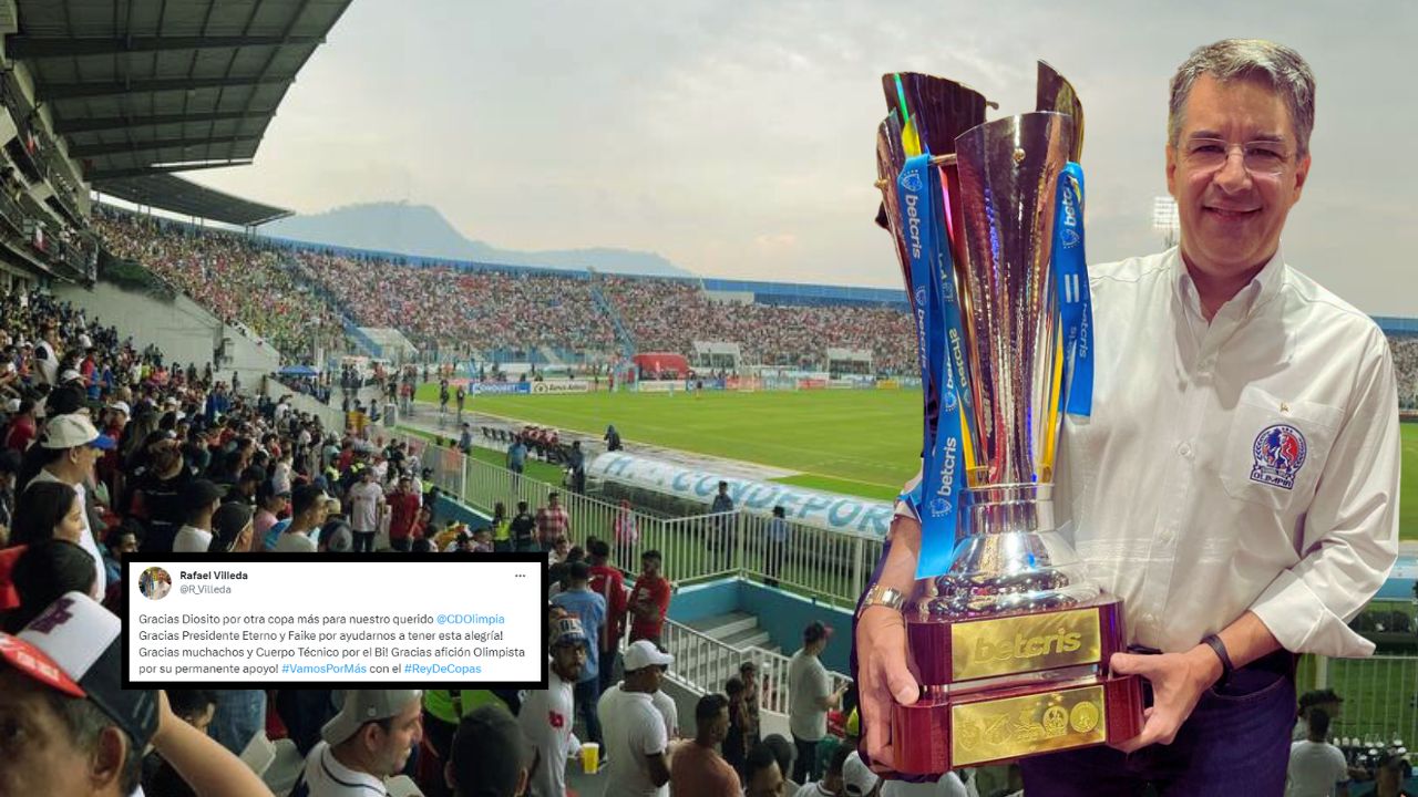 Rafael Villeda con tremendo mensaje al olimpismo tras llenar el estadio Nacional en la final