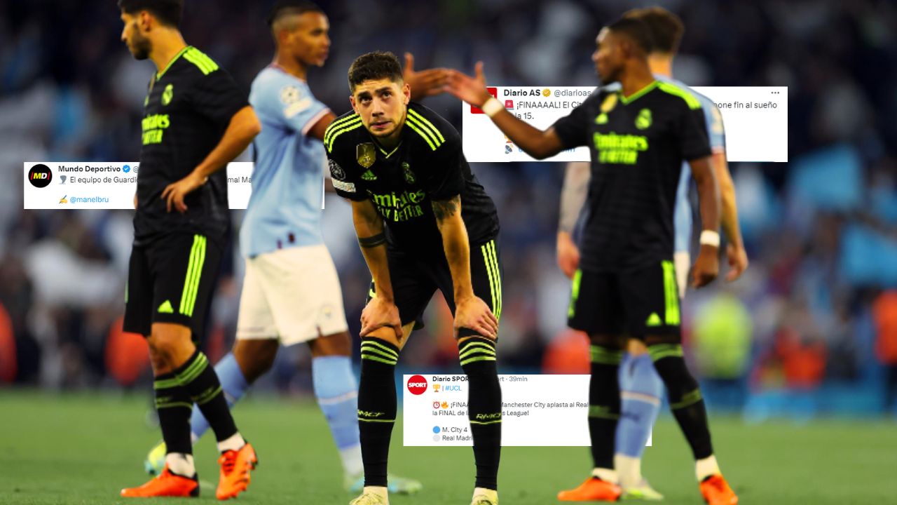 Prensa española y su reacción tras baile del Manchester City al Real Madrid
