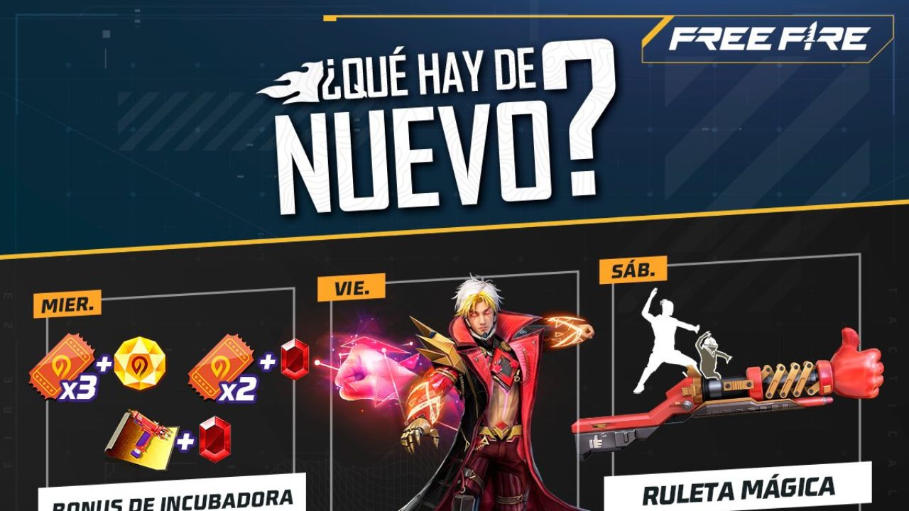 Agenda semanal de Free Fire del 15 al 20 de junio