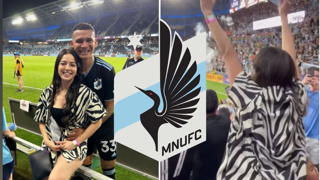 Esposa de Kervin Arriaga con efusivo festejo tras gol del hondureño en la MLS