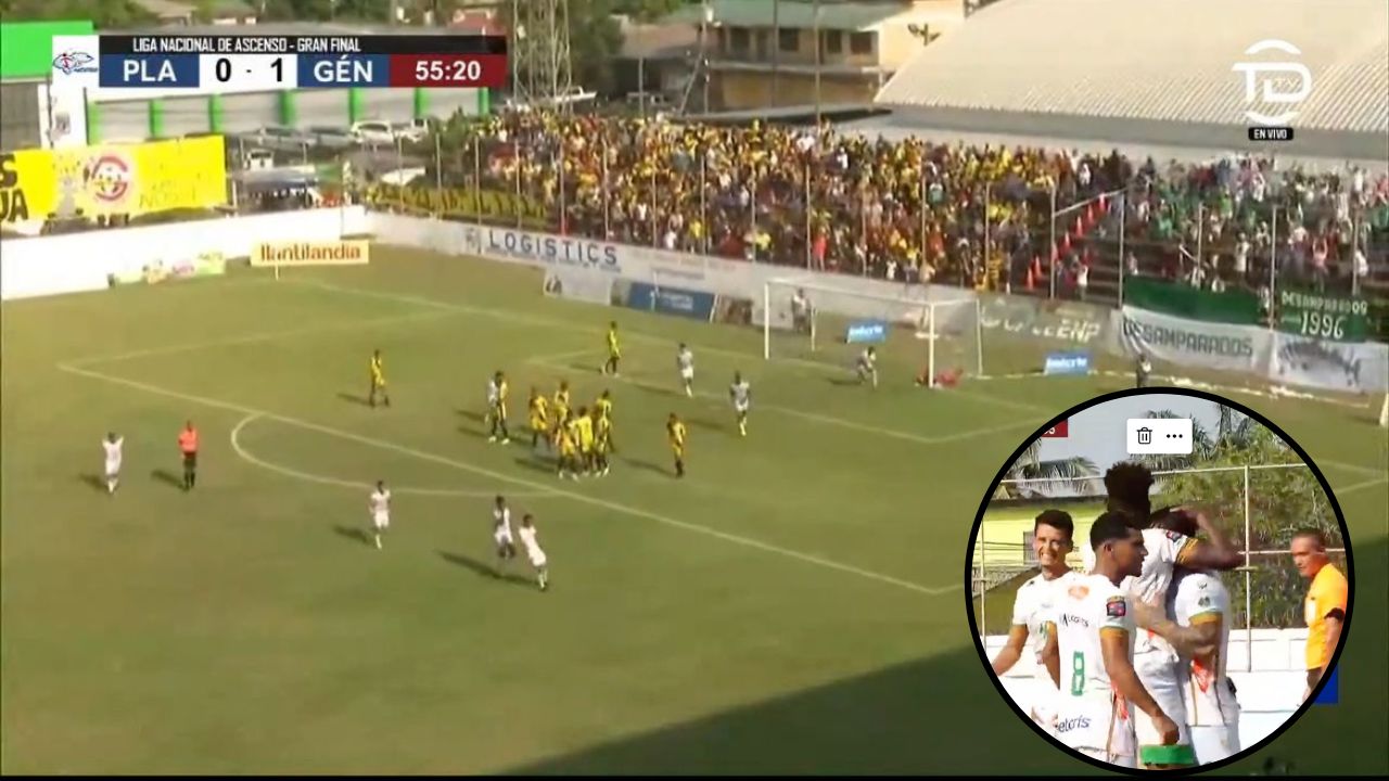 Así fue el golazo del tiro libre del Platense en su final vs Génesis de Comayagua