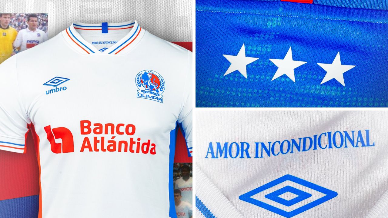 El inédito detalle en la nueva camiseta del Olimpia que pocos notaron