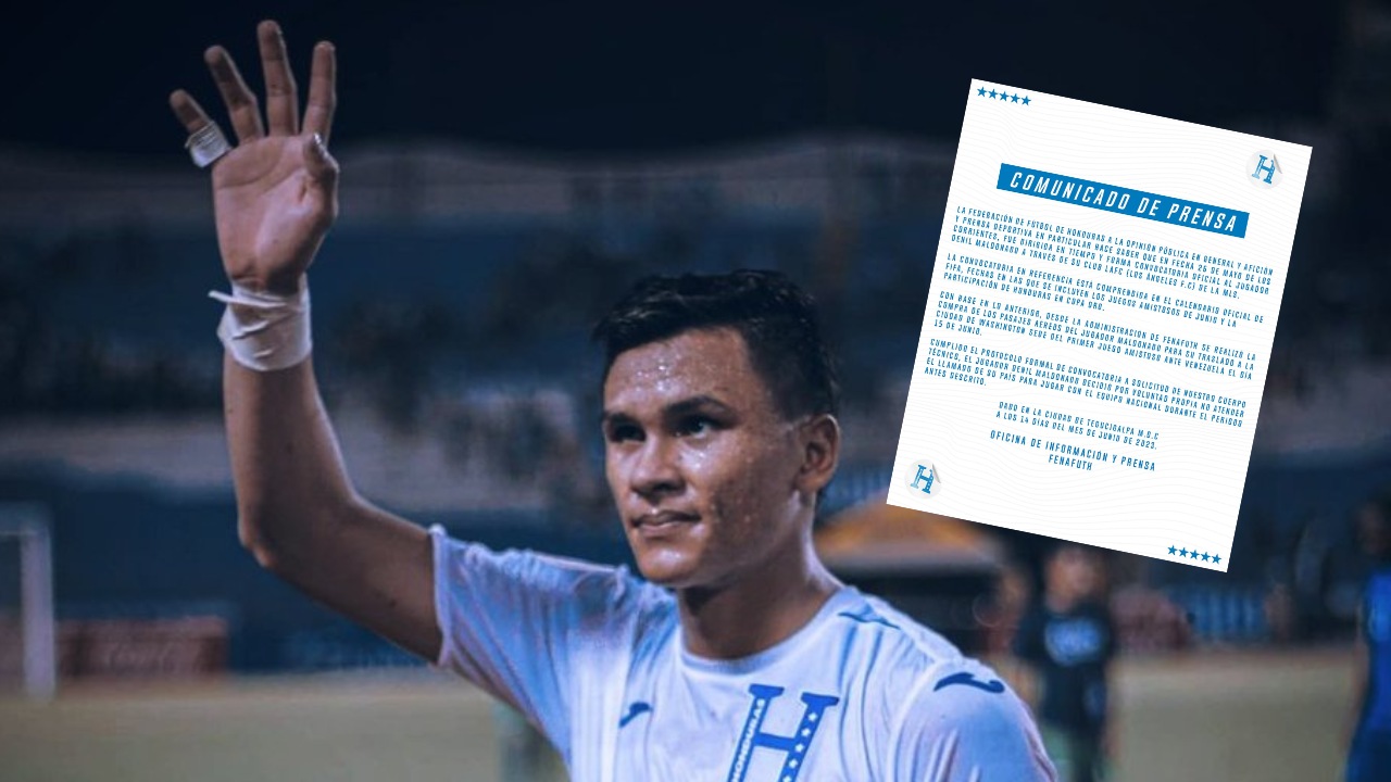 Fenafuth responsabiliza a Denil Maldonado de su ausencia con la Selección de Honduras