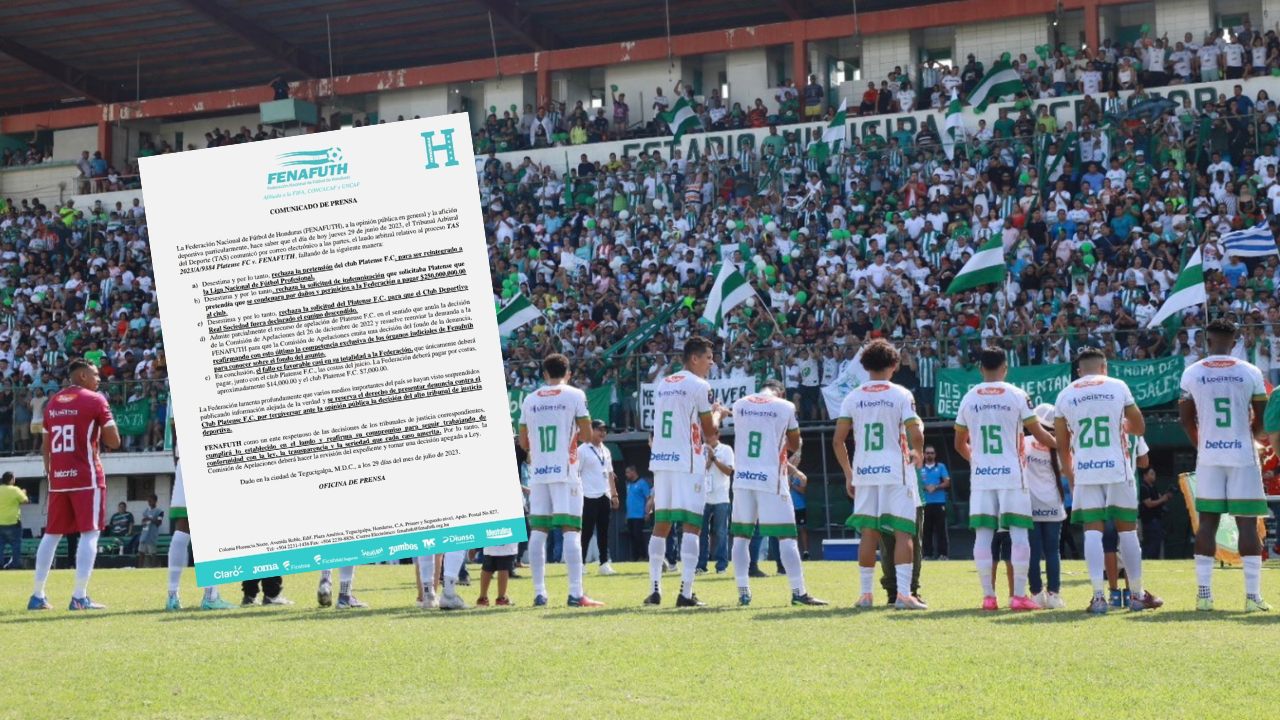 Fenafuth responde a Platense luego del fallo de TAS