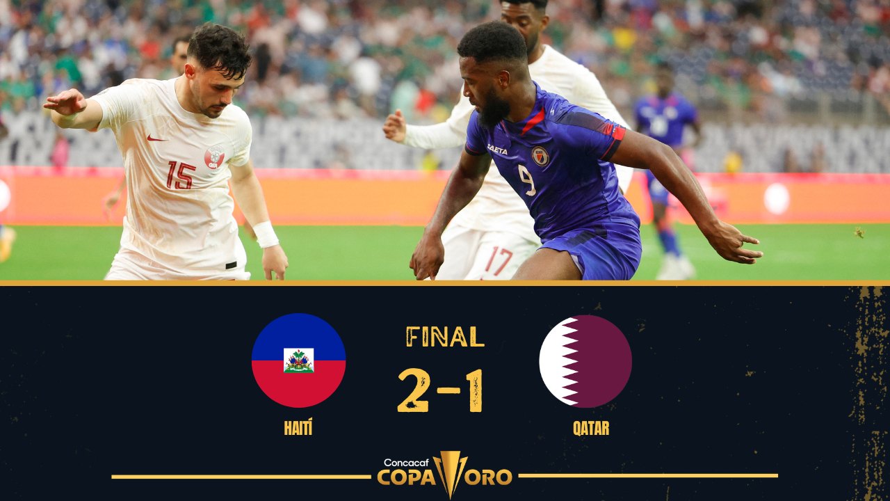 Haití saca dramático triunfo ante Qatar en su debut en la Copa Oro