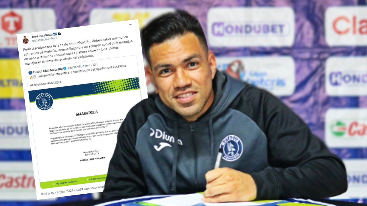 José Escalante emite mensaje ante polémica con Cavalry por su llegada a Motagua