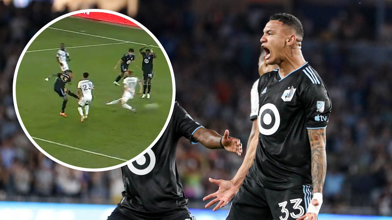 Kervin Arriaga anota con tremendo zurdazo en empate del Minnesota en la MLS