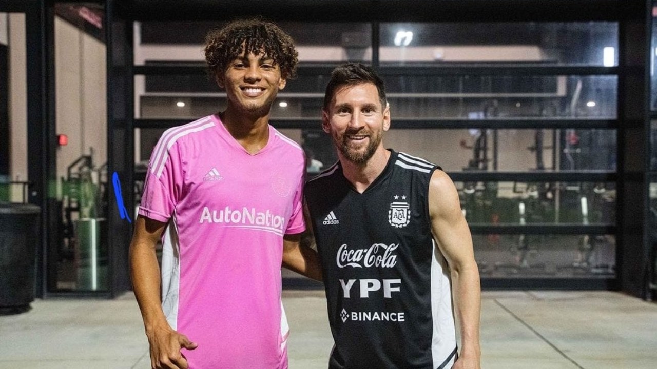 David Ruiz, el primer hondureño que será compañero de Lionel Messi al que ya conoció en 2022