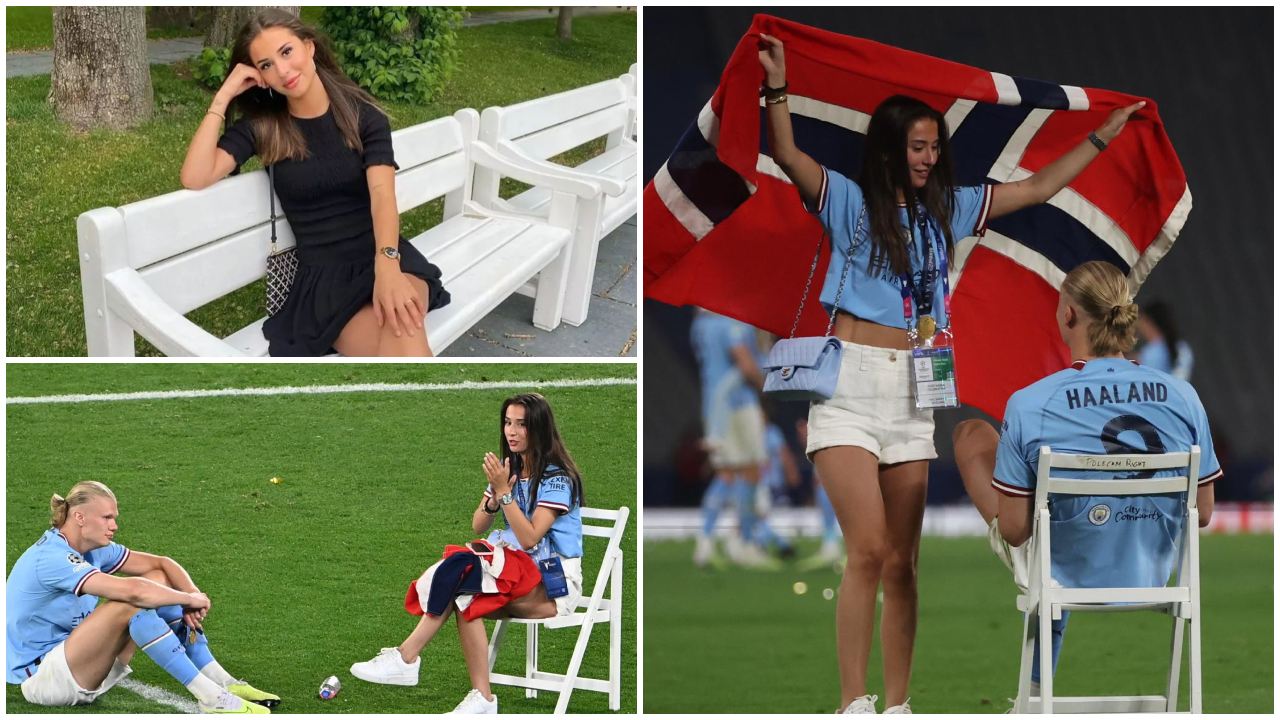 Novia de Haaland se roba las miradas en la final de Champions League