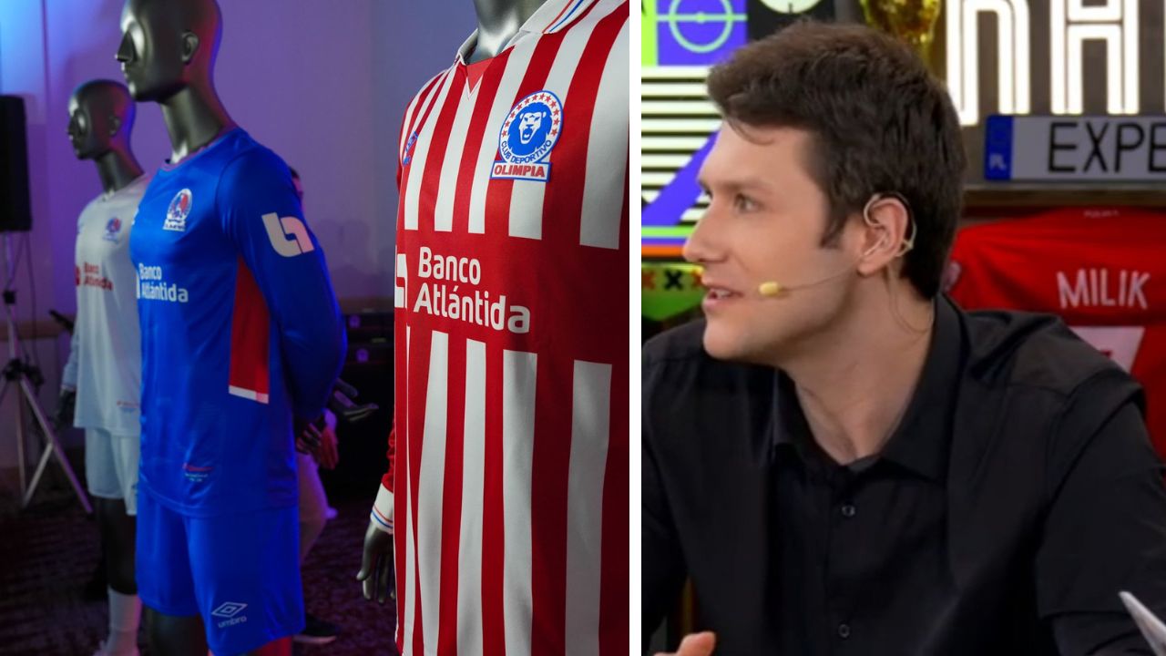 Periodista europeo deja inesperada reacción sobre las nuevas camisas del Olimpia