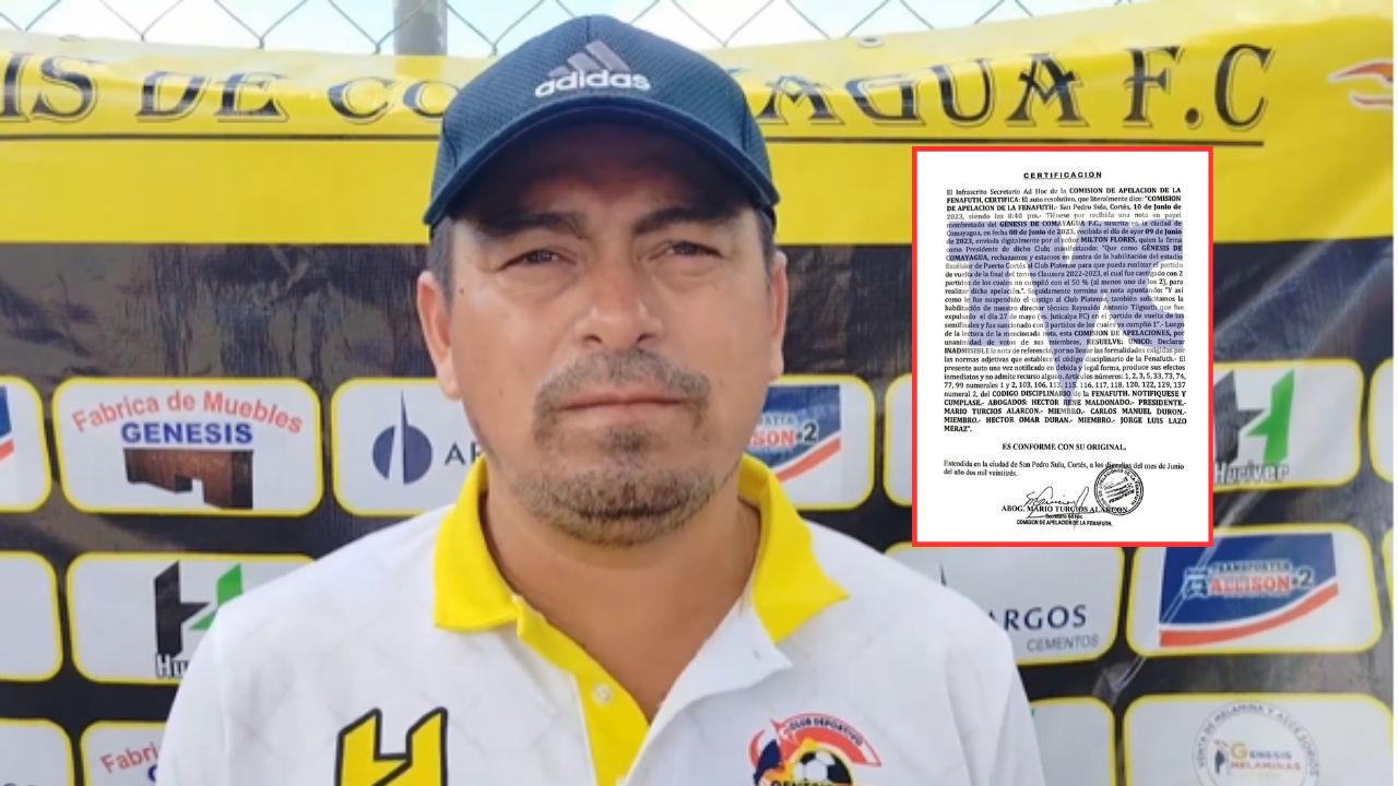 Reynaldo Tilguath sufre fuerte revés de la Liga de Ascenso previo a la final