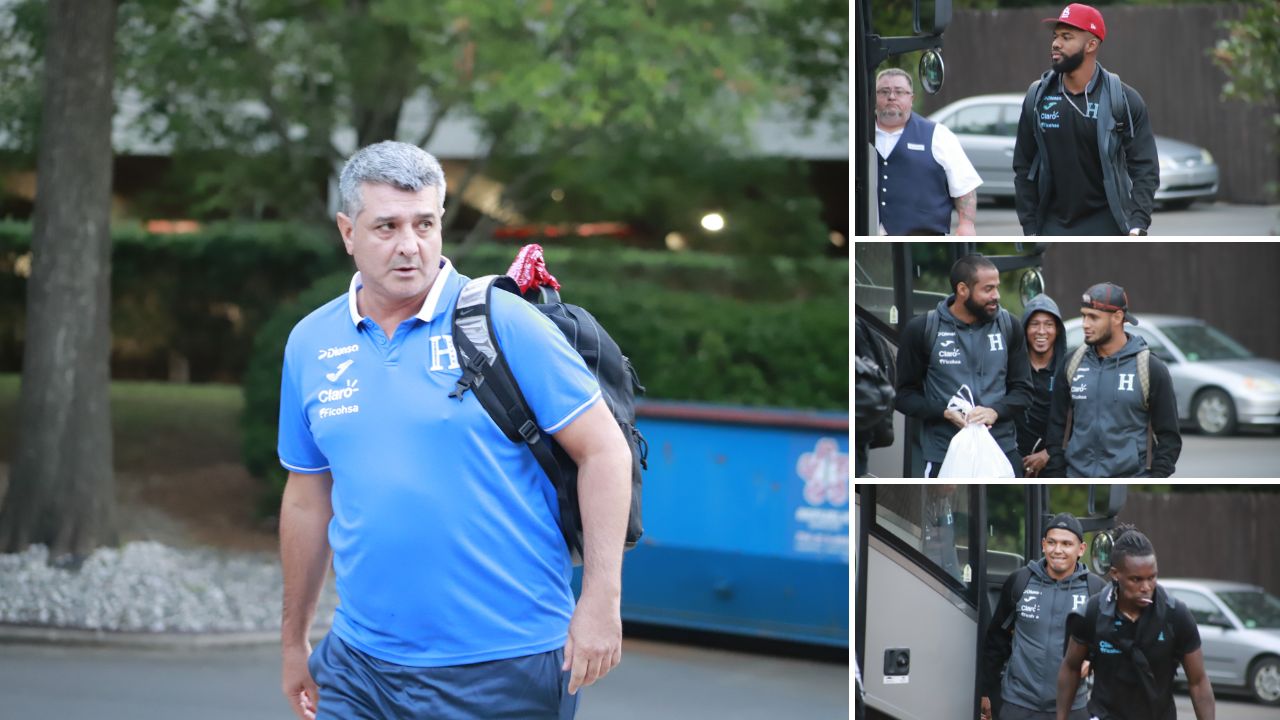 Así fue la llegada de la selección de Honduras a Charlotte, Carolina del Norte