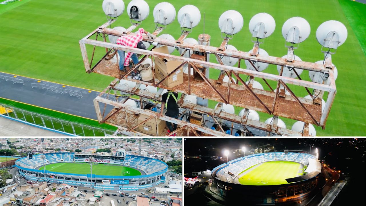 Estadio Nacional Chelato Uclés ya luce sus nuevas lámparas led y confirman futuros arreglos