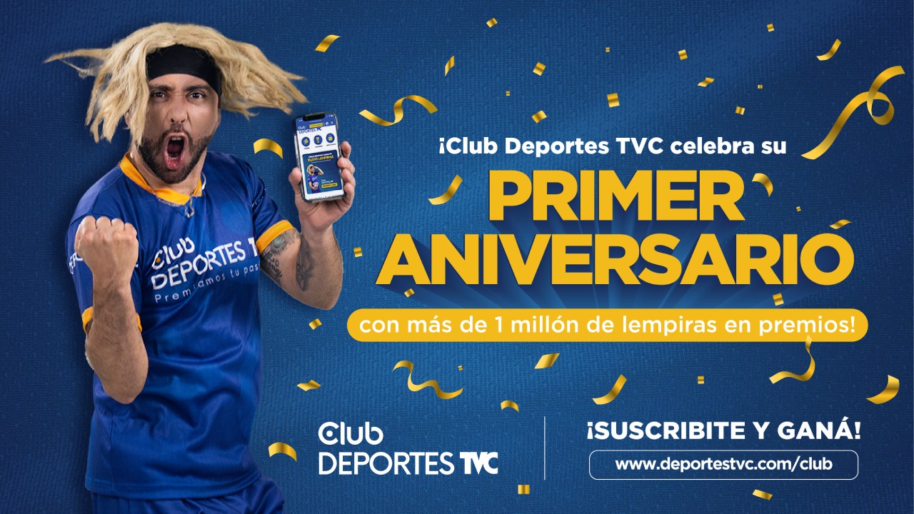 Club Deportes TVC celebra su primer aniversario con más de 1 millón de lempiras en premios